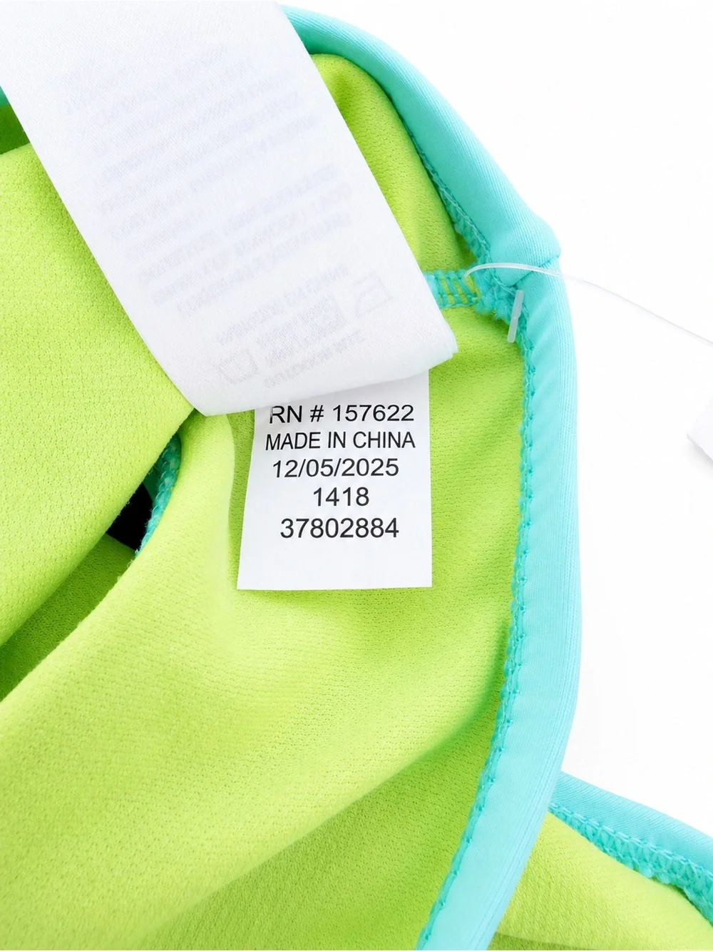 Eddie Bauer Kids 2-Piece Swimsuit Set – Turquoise/Lime Green – Size M (10/12)